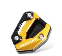 Motorcycle Side Stand Plate Pad For CFMOTO 800NK 2023 2024 2025 Kickstand Extender Side Foot Stand Extension Pad Enlarge Support Plate(Gold)
