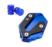 Motorcycle Side Stand Plate Pad For For Tracer7GT For Tracer 7 GT 7GT Extension Kickstand Foot Support Enlarge,Valve Caps Motorbike Kickstand Side Stand Enlarge Pad(Blue 1)