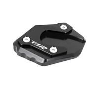 Motorcycle Side Stand Puck Motorcycle Accessories CNC Kickstand Foot Side Stand Extension Enlarger Pad Support Plate For Yamaha FJR1300 FJR 1300 2001-2019(Black)