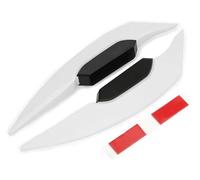 Motorcycle Side Winglet For BMW For Suzuki Motorcycle Fairing Wing Kit Body Decoration Rubber Side Spoiler Air Deflectors(WHITE)