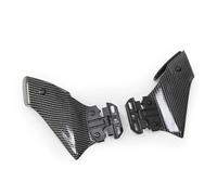 Motorcycle Side Winglet Kit Spoiler Fairing Rear View Mirror Fixed Wing Kit For Kawasaki For Ninja 500 400(Bright Black)