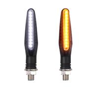 Motorcycle Signal Lamp Universal Motorcycle Turn Signal Light Built For Relay Flasher Flowing Water Blinker Bendable Flashing Lamp Accessories