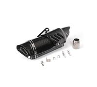 Motorcycle Silencer For Benelli For TRK502 Motorcycle Oblique Four-corner Real Carbon Fiber Cover Exhaust Pipe(Full carbon)