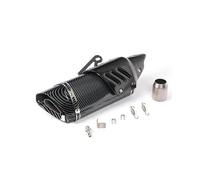 Motorcycle Silencer For Benelli For TRK502 Motorcycle Oblique Four-corner Real Carbon Fiber Cover Exhaust Pipe(Full imitation carbon)