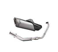 Motorcycle Silencer For MT-15 For YZF-R15 Motorcycle Stainless Steel Front Section Real Carbon Cover And Tail Section Full Exhaust Pipe(Front section set)
