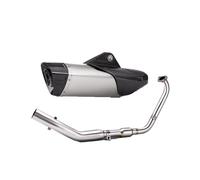 Motorcycle Silencer For MT-15 For YZF-R15 Motorcycle Stainless Steel Front Section Real Carbon Head And Tail Section Full Exhaust Pipe(Front section set)