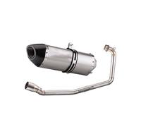 Motorcycle Silencer For Suzuki For GSX-R150 For GSX-R125 Stainless Steel Front Section R77 Real Carbon Fiber Tail Section(Titanium color set)