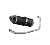 Motorcycle Silencer For Suzuki For GSX-R150 For GSX-R125 Stainless Steel Front Section R77 Real Carbon Fiber Tail Section(Black set)