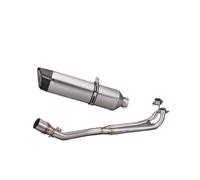 Motorcycle Silencer For T-MAX530 2008-2016 Stainless Steel Front Section 570mm Large Roman Carbon Head And Tail Section(Front section+titanium color)
