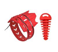 Motorcycle Silencer Round Moto Exhaust Muffler Protector Cover Exhaust Pipe Plug Set Fit For Yamaha Motorcycle Exhaust Cover(Red Set)