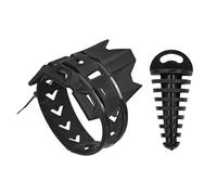 Motorcycle Silencer Round Moto Exhaust Muffler Protector Cover Exhaust Pipe Plug Set Fit For Yamaha Motorcycle Exhaust Cover(Black Set)
