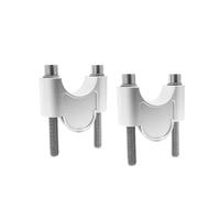 Motorcycle Silver Black Handlebar Riser Mount Handle Bar Clamp Rise Extend Adapter For VOGE 300 For RALLY 300 GY Extension Stem(28mm Silver)