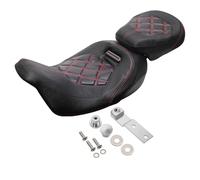 Motorcycle Sissy Bar Motorcycle Driver Passenger Seat Set Fit For Harley Touring Road King Glide CVO 2009-2023 Rider Backrest(Two-Up Seat)