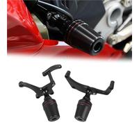 Motorcycle slider Motorcycles Accessories Engine Guard Protection Cover Frame Sliders Crash Pad Falling Protector For DUCATI V4S V4 Panigale 2025 2026(Black- Silver)