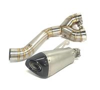 Motorcycle Slip-on Exhaust For B&MW S1000RR 10-16 60.5mm S1000R 14-16 HP4 Middle Link Decat Pipe Escape Elbow system