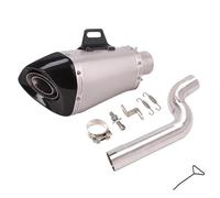 Motorcycle Slip On For BMW For F900R F900XR 2020-2023 Motorcycle Carbon 51mm Exhaust Muffler DB Killer Middle Link Pipe Exhaust Pipe(A)