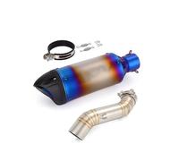 Motorcycle Slip On Mid Exhaust Link Pipe 51mm Muffler Tips For CB500F For CBR400R For CBR500R 2016-2025 Body Modification(Style 2)