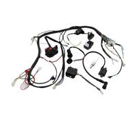 Motorcycle solenoid relay Motorcycle Starter Relay Solenoid Valve Replacement Parts Full Electrics Wiring Harness Coil CDI Spark For 200CC 250CC 300cc