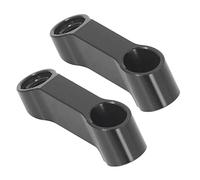 Motorcycle Spacers Extension, 10mm Mirror Risers Extenders Aluminium Alloy Spacers Extension Adapter Kit for F900XR F900R S1000XR S1000R (black)