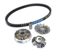 Motorcycle spare belt Motorcycle FAN Clutch Variator Weight Rollers Variator Fan Drive Belt 743 832 20 30 for GY6 125 150cc Scooter Moped ATV GO KART Transmission(743 kit)