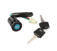 Motorcycle Spark Coil 50cc-150cc Quad 4 Wheeler ATV Ignition Switch For Suzuki Dirt Pit Bike Fit Motorcycle Wire Start Switch Door Locks 2 Key(4 Wires Female Plug)