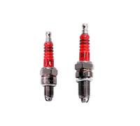 Motorcycle Spark Plug A7TC D8TC 110 125 150 Three-claw Three-stage Energy-saving Fit For Pedal Curved Beam Knight Moped(A7TC Red 3 Grab)