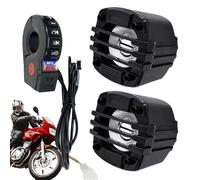 Motorcycle Speakers - Compact Weatherproof Speakers, Audio Amplifier | HiFi Sound Music System with Deep Bass, Wireless Connection, Clear Outdoor Entertainment, Riding Gear for Women, Men Bike