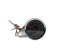 Motorcycle Speed Gauge Odometer DC 12V Universal Motorcycle Tachometer Electronic Tach Meter Gauge LED Backlight 13000 RPM