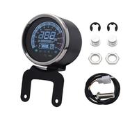 Motorcycle Speed Gauge Odometer Multi-functional Gauges Instruments 12V Motorcycle Odometer Tachometer Meter Fuel Level Speed Indicator Led Round 12000rpm
