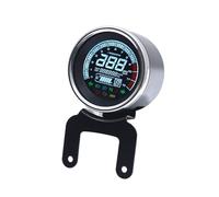 Motorcycle Speed Gauge Odometer Multi-functional Gauges Instruments 12V Motorcycle Odometer Tachometer Meter Fuel Level Speed Indicator Led Round 12000rpm