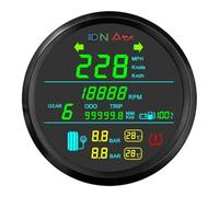 motorcycle Speedometer 85mm Tachometer Odometer Gear Motorcyle Motorbike Gauge Dual Tachometer Odometer Instrument Panel Dual