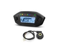 Motorcycle Speedometer Gauge HD 12V Moto Dashboard Digital Speedometer Tachometer Motorcycle Instrument LED Display 0~10000 RPM For 1-4 Cylinder