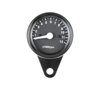 Motorcycle Speedometer Gauge Motorcycle Tachometer LED Digital Display Meter Mechanical DC 12V Universal Motorbike Modified Parts