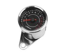 Motorcycle Speedometer Gauge Motorcycle Tachometer Rev Counter Odometer Universal 13000RPM LED Night Light Backlight Tacho Gauge Fit Single Cylinder Motor