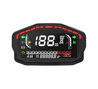Motorcycle Speedometer Gauge Motorcycle Thermometer Digital 12V Speed Meter Tachometer Universal Board Motorcycles Dashboard Adjust Odometer