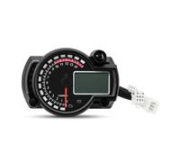Motorcycle Speedometer Gauge Universal Moto Dashboard Digital Motorcycle Odometer Speedometer Meter Instrument Adjustable 0-299 KM/H Motorcycle Odometer