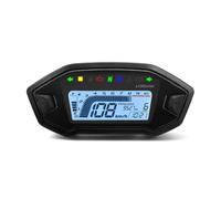 Motorcycle Speedometer Gauge Universal10000RPM Motorcycle Digital Speedometer Tachometer Odometer Motor Dashboard LED Display Instrumentation Panel