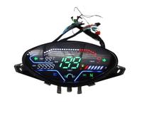 Motorcycle Speedometer Instrument LED Digital Motorcycle Tachometer RPM Dashboard Motorcycle Tachometer Instrument Panel For BIZ100 C100 2023