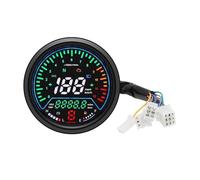 Motorcycle Speedometer Instrument Universal Motorcycle Tachometer Digital Gauge Odometer With LED Display Tacho Meter Indicator Dashboard For 12V Motorcycles