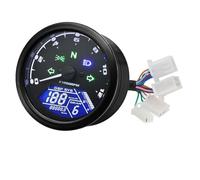 Motorcycle Speedometer Motorcycle 12000 RPM Meter LCD Speedometer Odometer Tachometer Motorbike Gauge Motorcycle Fuel Level Gauge Motorbike Instruments(Only gauge)