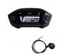 Motorcycle Speedometer Odometer Tachometer Dash Board Dashboard LCD ..Digital Panel 13000 RPM For 1 2 4 Cylinder Universal Meter Digital Gauge