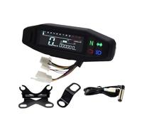 Motorcycle Speedometer Oil Gauge Tachometer Universal Digital Meters Instrument Cluster Turn Light Indicator Speedometer(Size-2)