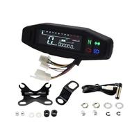 Motorcycle Speedometer Oil Gauge Tachometer Universal Digital Meters Instrument Cluster Turn Signal Light Indicator(Color4)