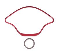 Motorcycle Speedometer Protector, Replacement Instrument Panel Trim for SPRINT PRIMAVERA 50 125 150 2013-2021, CNC Aluminum Bezel with Anodized Finish (Bred)