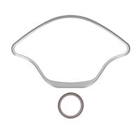 Motorcycle Speedometer Protector, Replacement Instrument Panel Trim for SPRINT PRIMAVERA 50 125 150 2013-2021, CNC Aluminum Bezel with Anodized Finish (C silver)