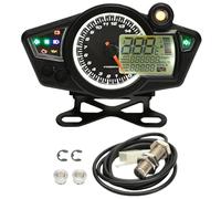 Motorcycle Speedometer Universal LCD Digital Motorcycle Odometer Speedometer Tachometer Meter Motorbike Moto Dashboard 12V 0-14000 RPM Tachometer