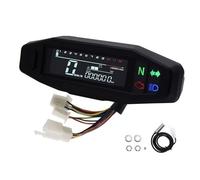 Motorcycle Speedometer Universal Motorcycle Speedometer Digital Speed Meter Tachometer Dashboard Instrument Panel Meter Tachometer(Style 2)