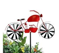 Motorcycle Spinner A - Decorative Garden Sculpture, Outdoor Ornament | Unique Spinner for Yard, Metal Cycling Decorations for Patio with Motion