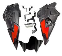 Motorcycle Spoiler Fairing Motorcycle Engine Spoiler Belly Pan Lower Fairing Mounting Bracket For MT07 For FZ07 2014-2017 2018 2019 2020 Motorcycle Winglet(Red)