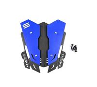Motorcycle Spoiler Fairing Windshield For MT-15 2019-2024 Motorcycle Aluminum Windscreen Deflector Extention Kit Windshield Fairing Motorcycle Fairing Winglet(Blue)
